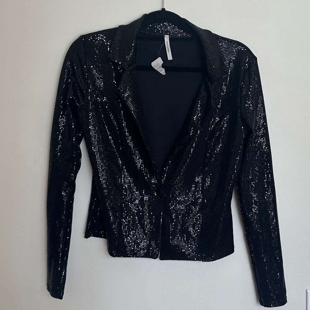 Formal black sequin jacket